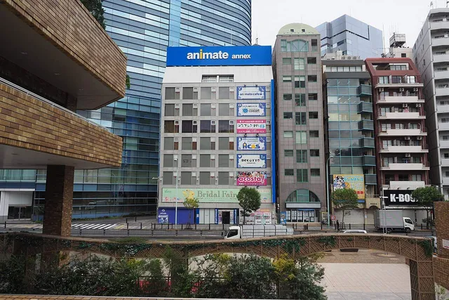 Animate Annex and the Lashinbang Ikebukuro main store on Otome Road, Higashi-Ikebukuro