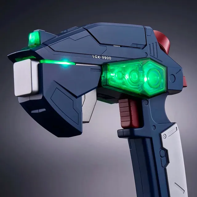 PROPLICA G Controller from After War Gundam X on its stand with the monitor raised, official product photo